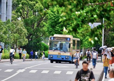 The Inter-Campus Shuttle Bus between three campuses