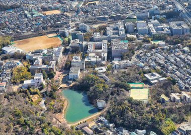 Toyonaka Campus from air Osaka University